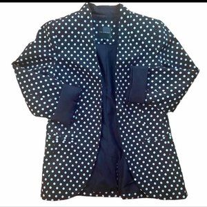 The Limited Women's Suit Jacket Navy Polka Dot (SP)